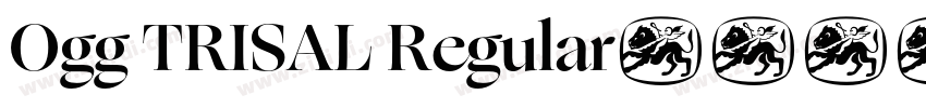 Ogg TRISAL Regular字体转换